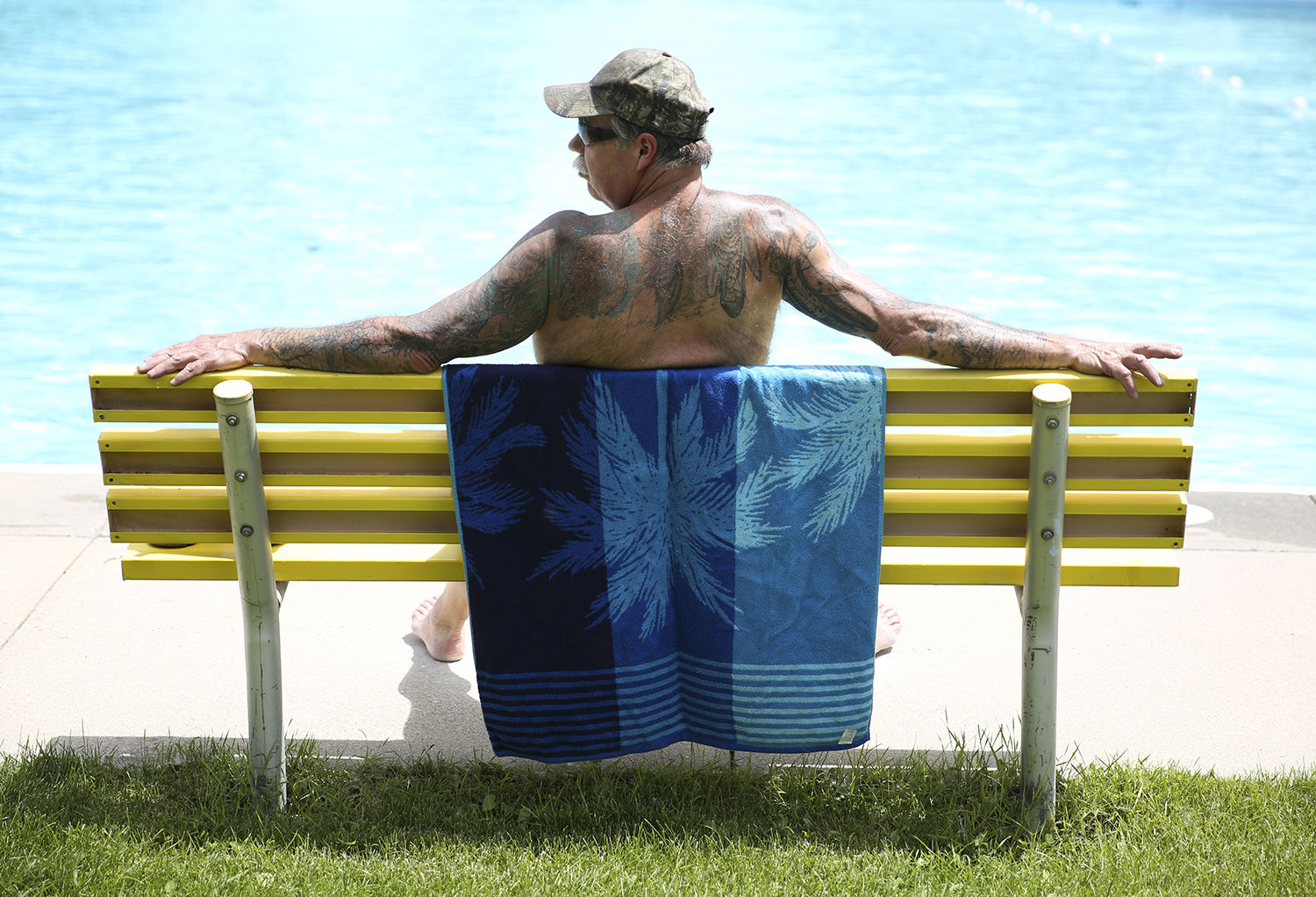 Jerry Surrett lives in Buffalo and tries to come out to the pool everyday